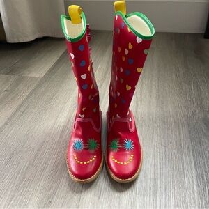 Stella McCartney Kids Heart Print Fringe Western Boots – Size 30